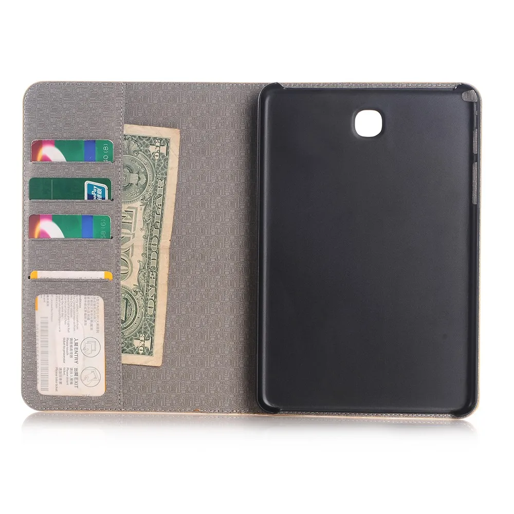 Кожаный чехол с картой для samsung Galaxy Tab S2 8,0 T710 T715 T719, умный чехол, чехол для планшета, тонкий откидной Чехол с подставкой и отделением для карт