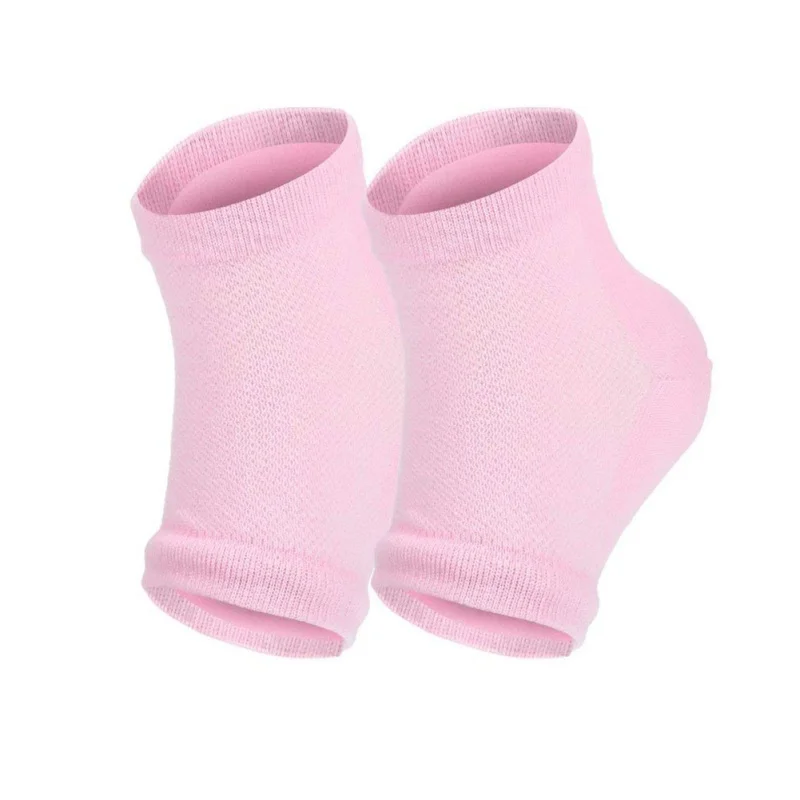 Silicone Moisturizing Gel Heel Socks For Cracked Dry Foot Skin Care Protectors Sock 1 Pair/2pcs | Красота и здоровье