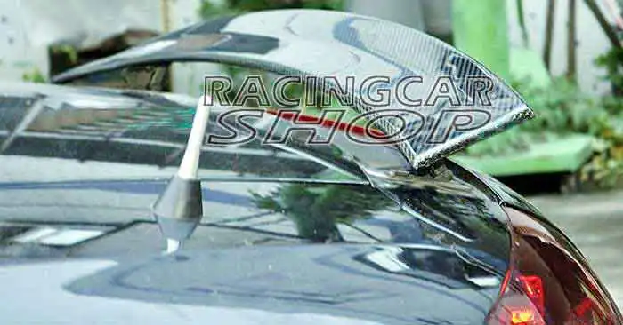 AP Стиль Настоящее углеродное волокно заднее крыло спойлер багажника Подходит