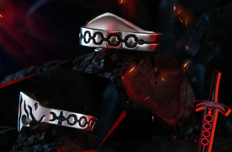 Аниме мультфильм судьба/Grand заказ Black Saber Alter кольцо 925 серебряный Сабер Косплей