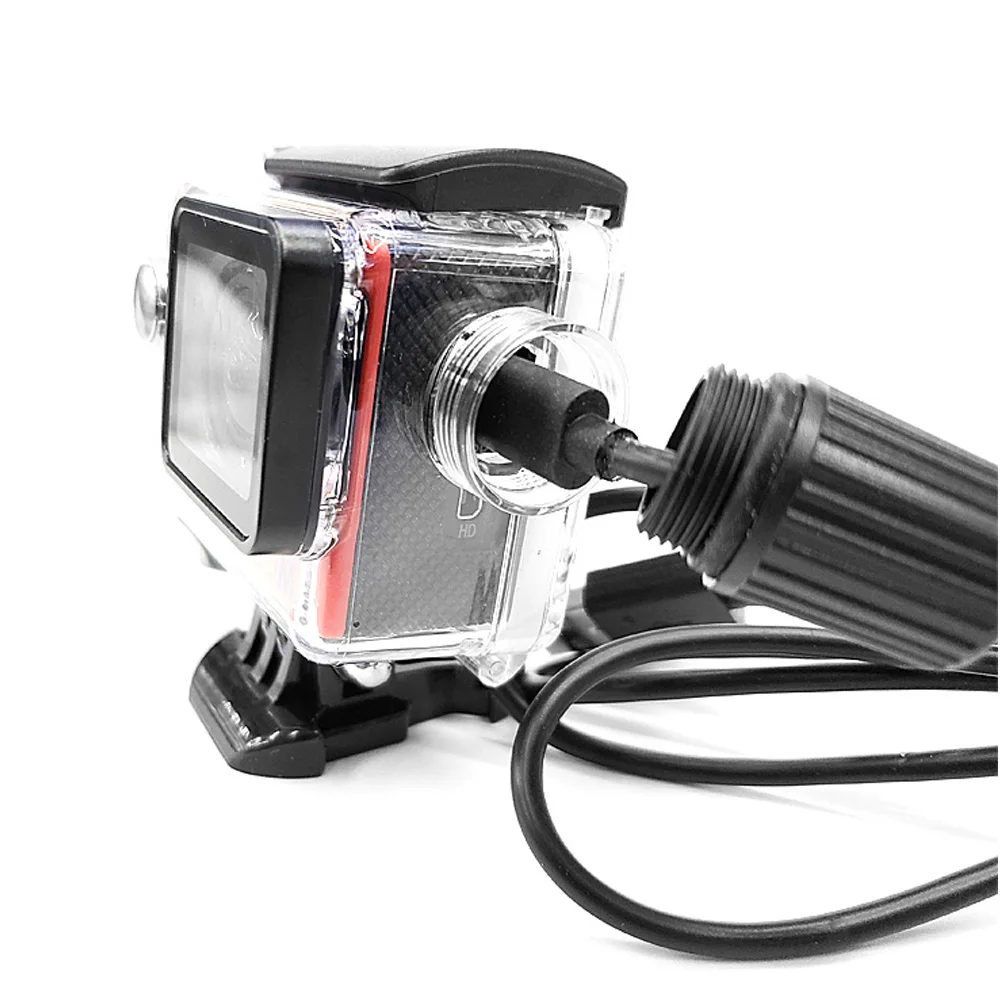 Для SJCAM SJ4000 Sj7000 sj9000 Камера аксессуары Водонепроницаемый случае Зарядное устройство оболочки кабеля USB C30 H9 A8 C4 для мотоцикла клоун