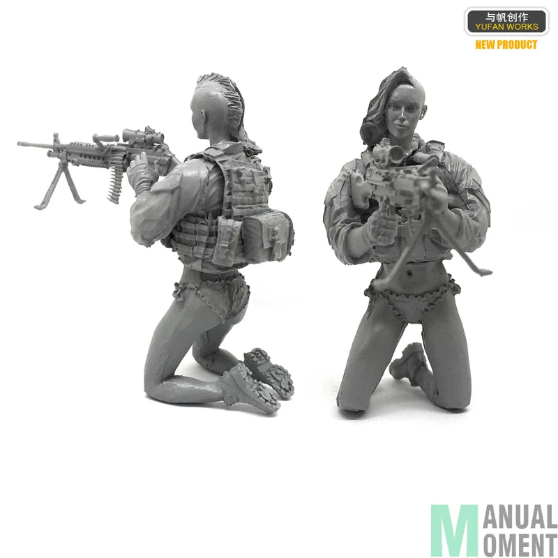 Миниатюрный 1/35 Современная армия печать штурмовая команда женский солдат Лара