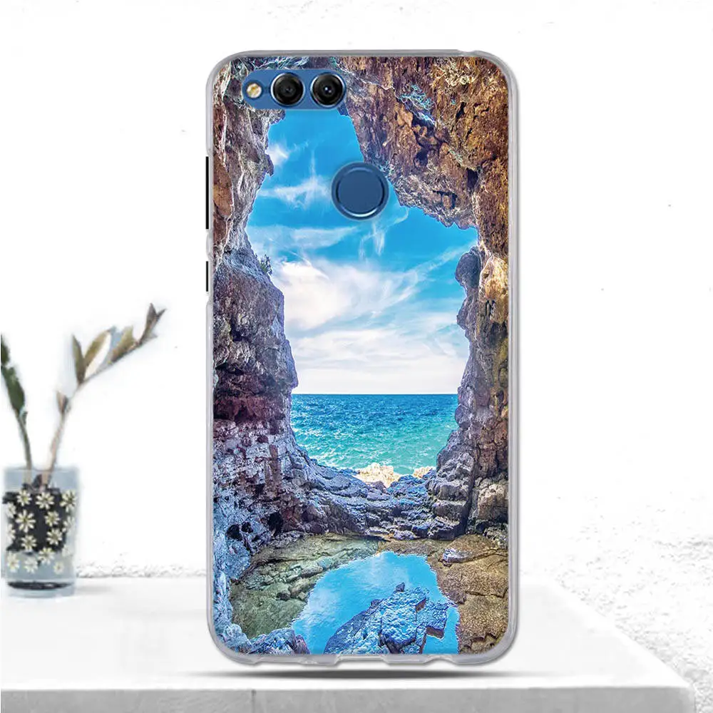 Чехол для телефона Huawei Honor 7X Honor7X мягкий силиконовый чехол из ТПУ 7 X Мультяшные