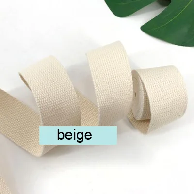 beige 50 мм(") холщовая тесьма 5 метров длина Тяжелая холщовая тесьма ремень Belting сумка лента для DIY сумка для багажа красочные - Цвет: beige