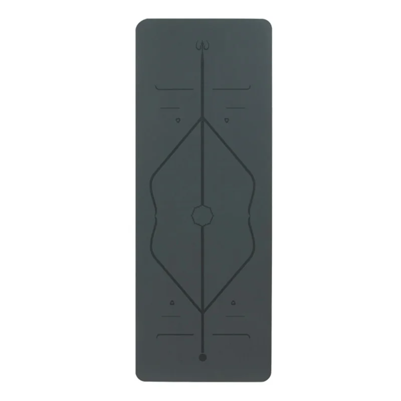 

183cm * 68cm non-slip PU yoga mat carving position line positioning point beginner assisted yoga mat natural rubber