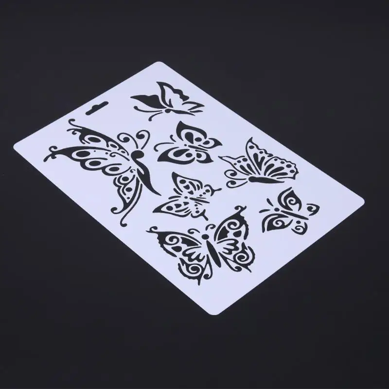 Quality Cake Mold Lace Butterfly Stencil Plastic Fondant Cupcake Template Decorating Tools Kitchen Accessories | Дом и сад