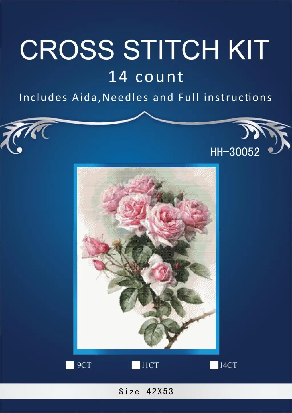 

Pink Rose,Counted Cross Stitch 14CT Cross Stitch Sets Wholesale cartoon Cross-stitch Kits Embroidery Needlework