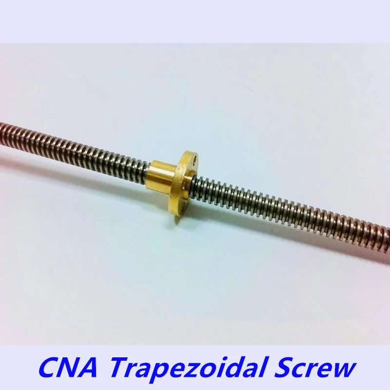 Свинцовый винт для 3D принтера 8 мм 2 4 200 250 300 350 400 450 500 с гайкой Reprap|trapezoid lead|3d printer t8lead