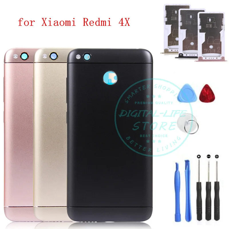 Защитный чехол для Xiaomi Redmi 4X металлический корпус задней и крышки аккумулятора с