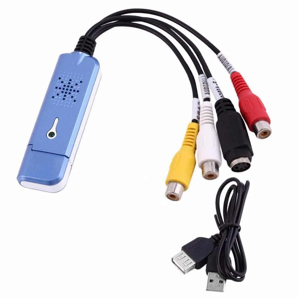 4 порта USB 2 0 Аудио Видео тюнер карты адаптер захвата для Win/XP/7/8/10 с CD 720X480 HD Pixel