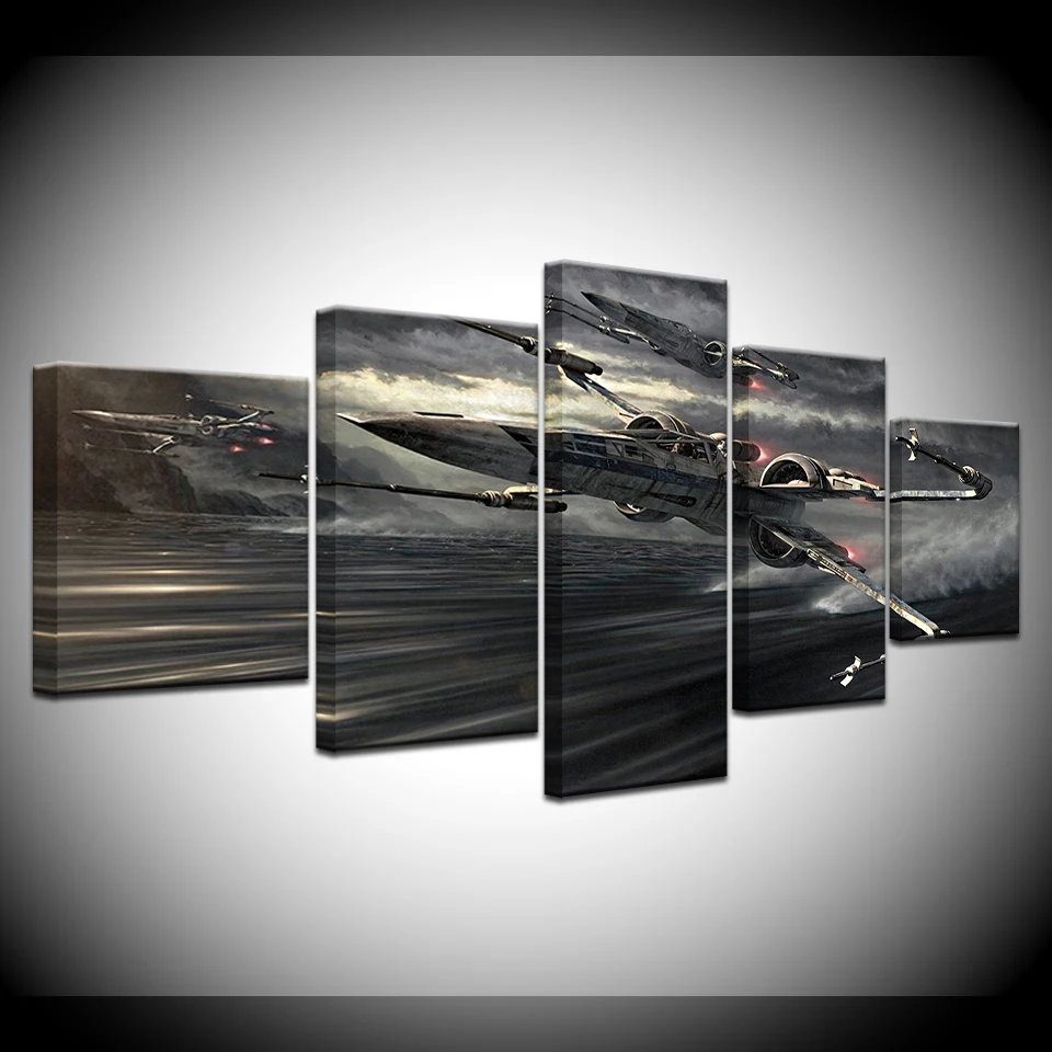 

Canvas Painting Start Wars 5 Pieces Wall Art Painting Modular Wallpapers Poster Print for living room Home Decor