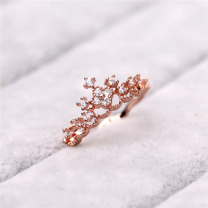 Корейская версия бестселлера TownShop Treasure Zircon Женская Корона сердце AndEight кольцо