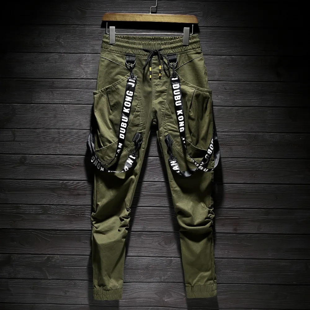 Мужские спортивные брюки Лоскутные штаны в стиле хип хоп на завязках горячая