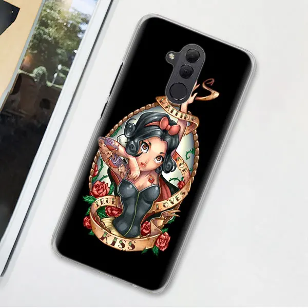 04 Татуировки Alice принцесса-Русалочка Ариэль чехол для телефона для huawei Коврики 20 Pro 10 20 Lite P Смарт плюс P30 Pro P30 P20 Lite чехол Co - Цвет: 04