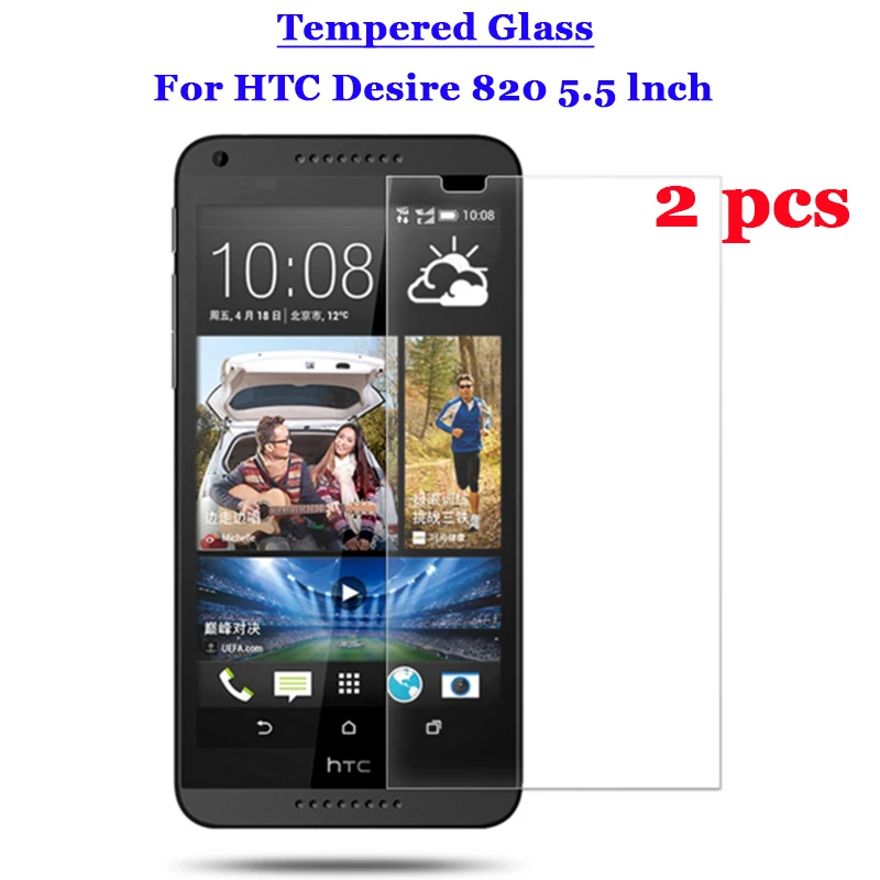 Закаленное стекло 9H 2.5D Премиум Защитная пленка для HTC Desire 820 A51 820G 820S D820n + D820us 2