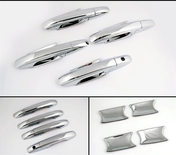 Новинка хромированная Автомобильная дверная ручка Чаша Крышка Накладка для Honda