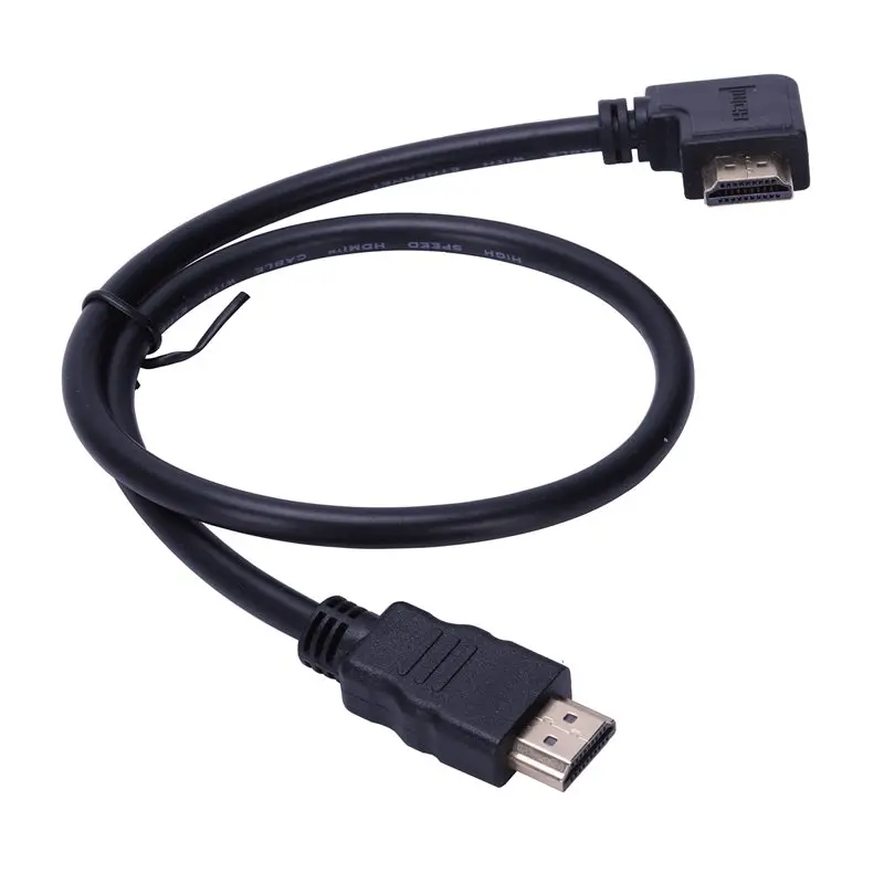 90 градусов под прямым углом А к Hdmi 2 0 высокоскоростной кабель Позолоченный разъем