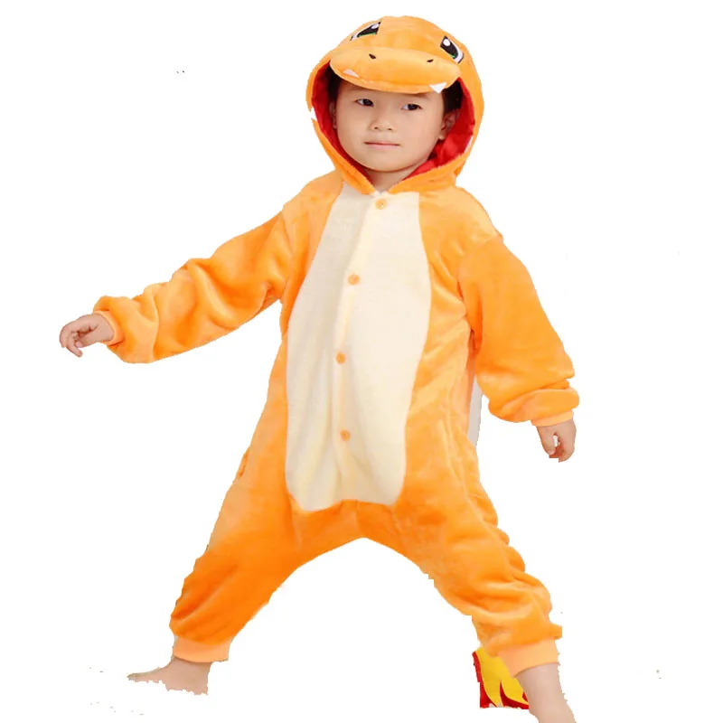Charizard комбинезон для детей кигуруми пижама костюм charmander fire dragon детская