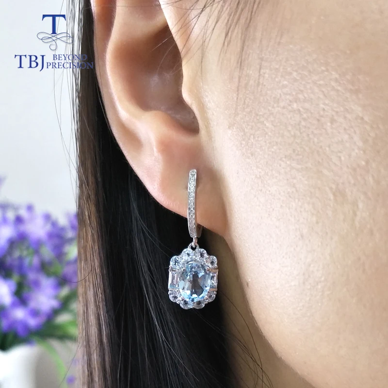 Женский комплект ювелирных украшений TBJ ювелирные украшения с натуральным