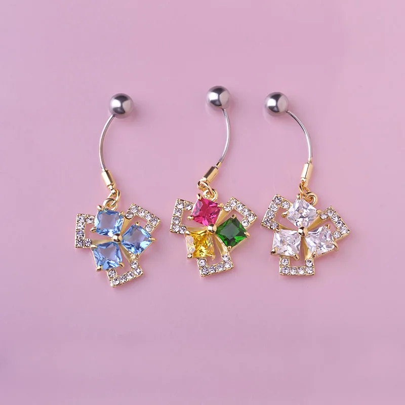 Роскошные модные кольцо для пирсинга живота Готический женщин Best воротник пупок