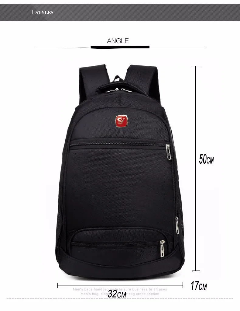 Мужские рюкзаки Bolsa Mochila для ноутбука 14 дюймов, сумки для ноутбука, мужской рюкзак, школьный черный Оксфорд для подростков