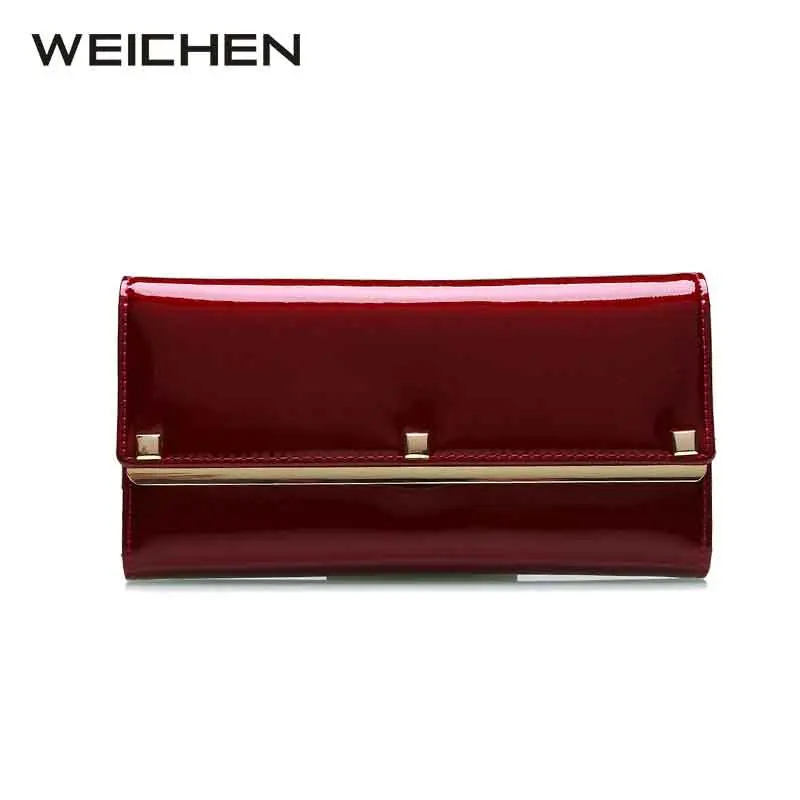 WEICHEN 2017 New Design Fashion Multifunctional Purse Genuine Leather Wallet Women Long Style Cowhide Wholesale | Багаж и сумки