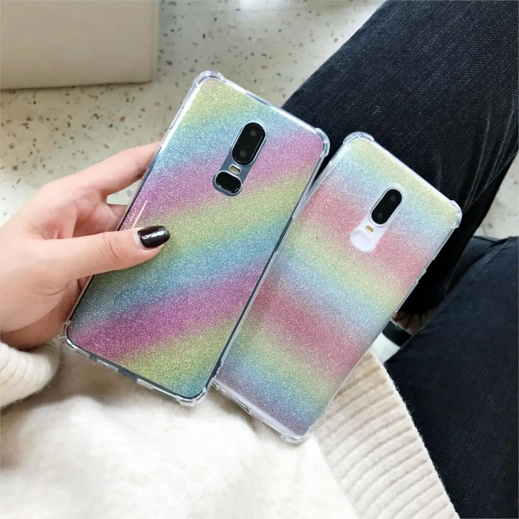 Чехол для телефона из ТПУ Rainbow 2 в 1 OnePlus 6 6T 5T 5 Sony XA XA2 Ultra LG G6 G7 Q6 V10 V20 V30 Meizu M3 M5 Note M5S M5C
