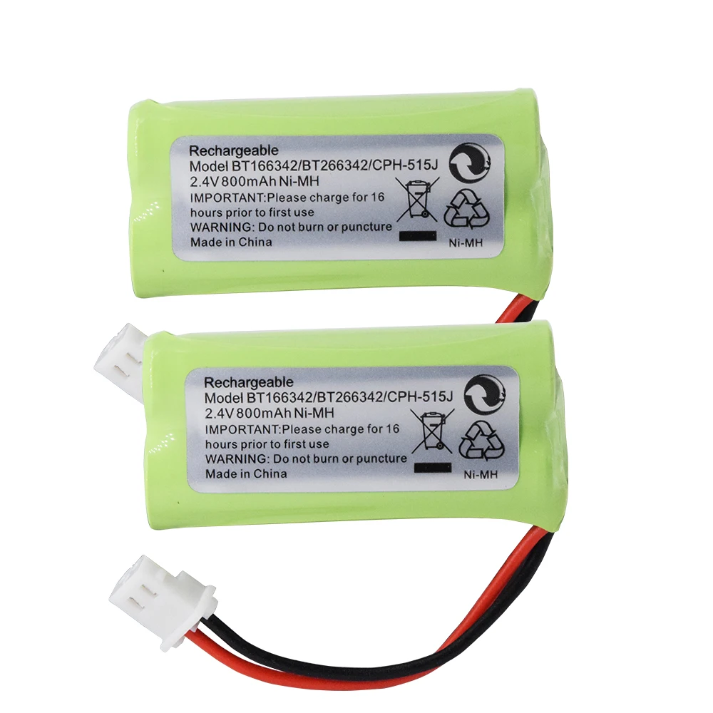 bt 166342 2 4v 800mah 2aaa ni mh rechargeable battery for cordless phone bt 166342 free global shipping