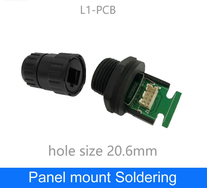 Разъем для печатной платы M19 RJ45 разъем подключения к сетевому Интерфейсу Ethernet с