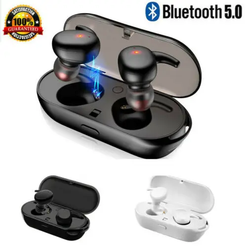 Мини TWS Беспроводные Bluetooth 5 0 наушники стерео двойная гарнитура спортивные бас