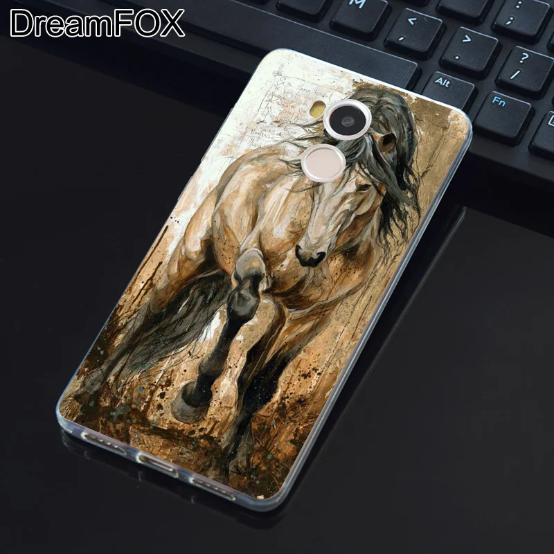 DREAMFOX L396 бегущая Лошадь мягкий силиконовый чехол из ТПУ для Xiaomi Redmi Note 3 4 4X5 5A 6 7 Pro
