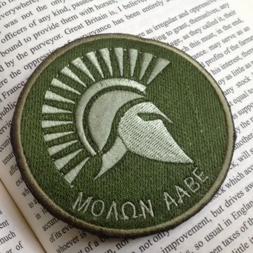 MOLON LABE король Спарты страйкбол тактический боевой дух армии крюк патч