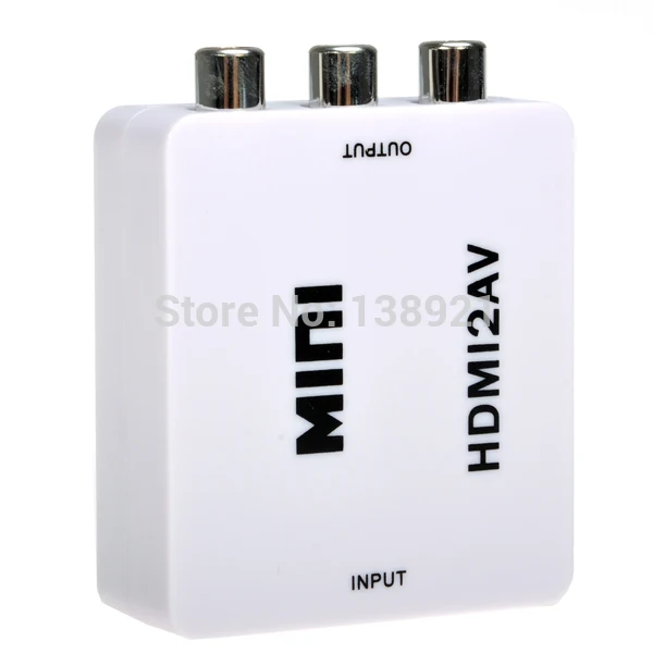 1080 P HD Mini HDMI для 3RCA CVBS Composite AV Видео Конвертер Разъем Адаптера Converter ТВ PS3 VHS