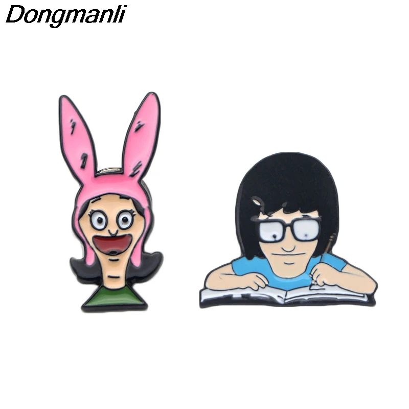 P2131 Dongmanli брошь с эмалью в виде гамбургера Тина для письма друзей фантастики