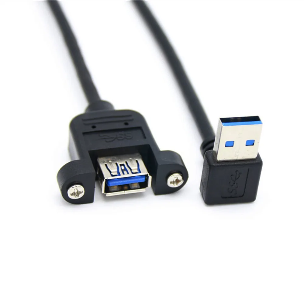 Горячий USB 3 0 A гнездовой панельный разъем для male 90 градусов вверх и вниз влево