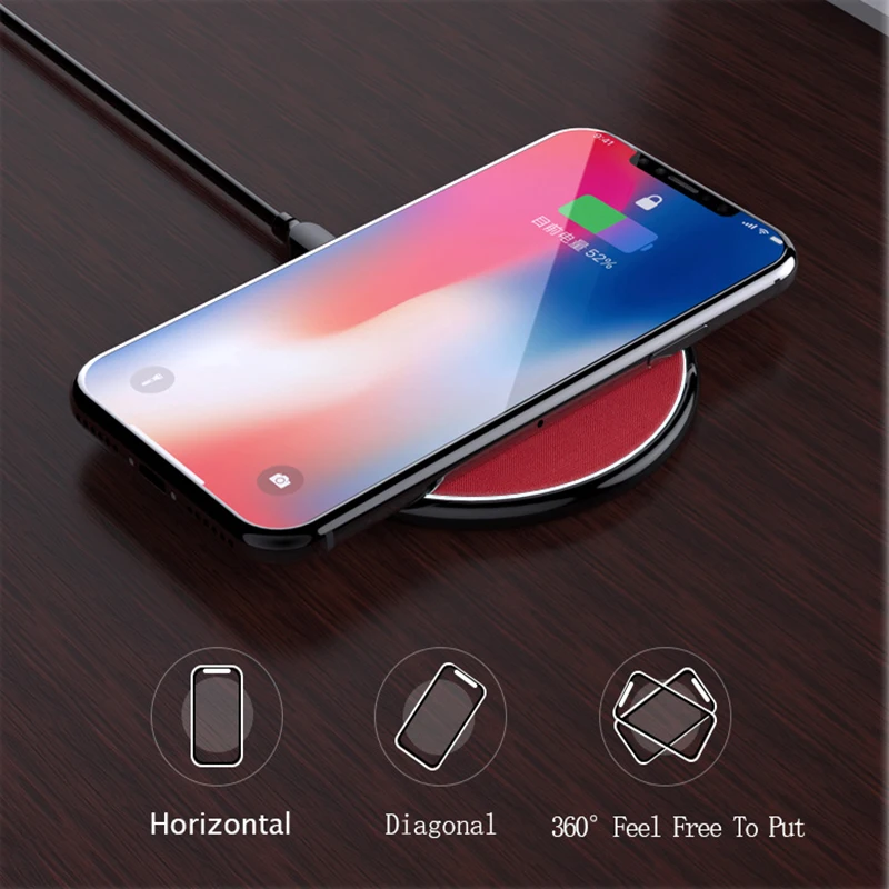 Беспроводное зарядное устройство 15 Вт Qi для iPhone быстрая Беспроводная зарядка