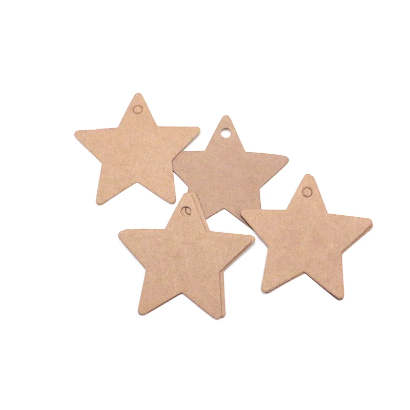 High Quality Classical Jewelry Price Tags Black/White/Light Brown Star Cards 6.3x6.3cm 100pcs/lot DIY for Clothes&ampToy | Украшения и
