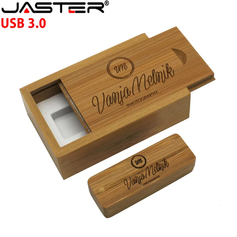 JASTER USB 3 0 Натуральные Деревянные usb + упаковочная коробка флеш накопитель дерево