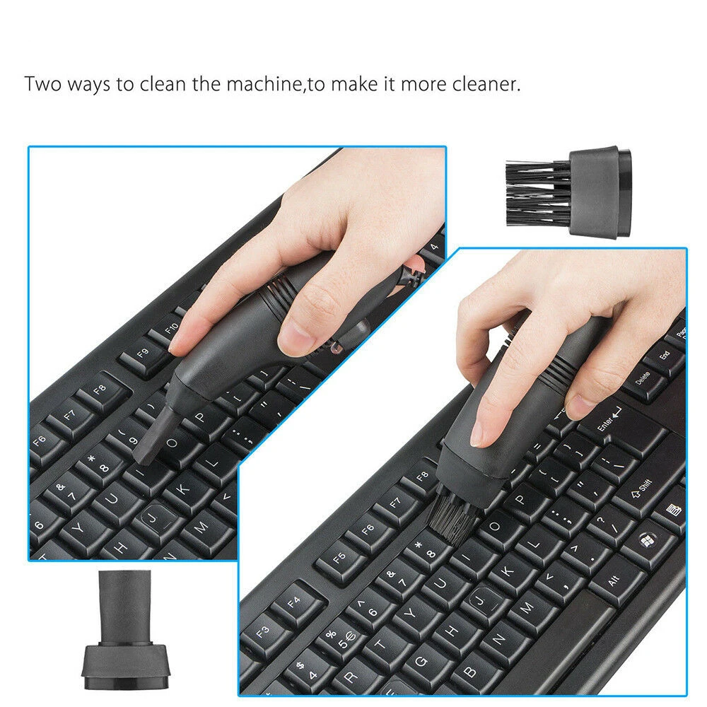Практичный мини-пылесос USB для очистки клавиатуры компьютера пылесборник