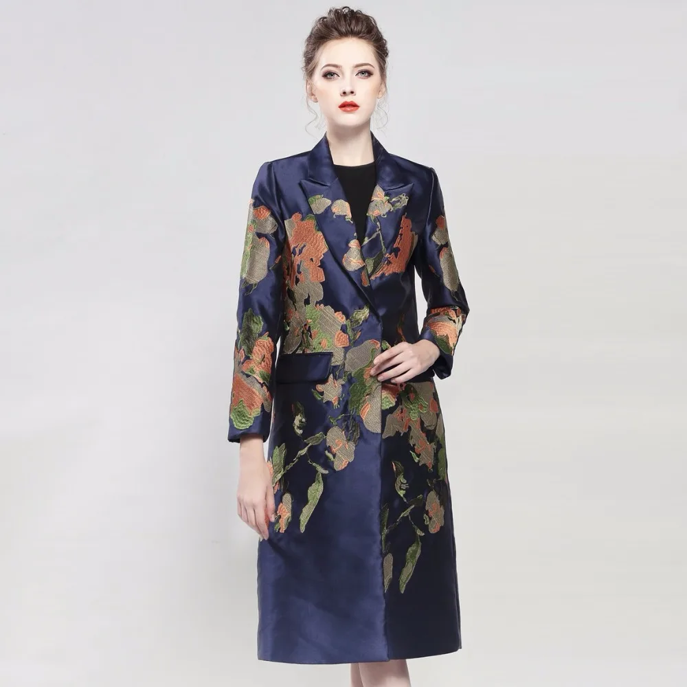 Пальто с длинным рукавом 2017 новая одежда для мам весенне осенняя Свободная