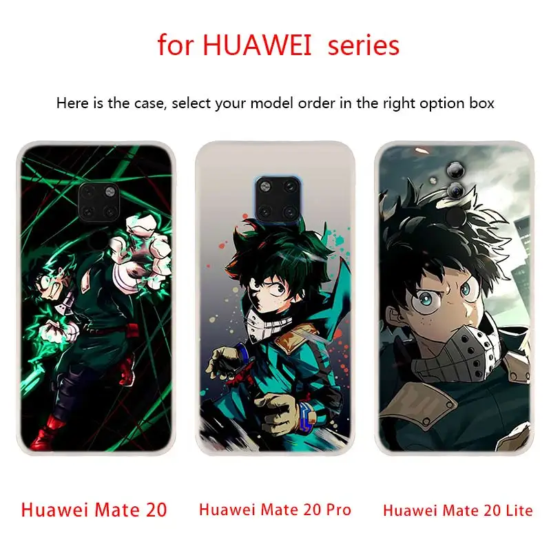 Чехлы для телефонов с аниме Моя геройская Академия Huawei Mate 30 20 10 Lite Pro Мягкий
