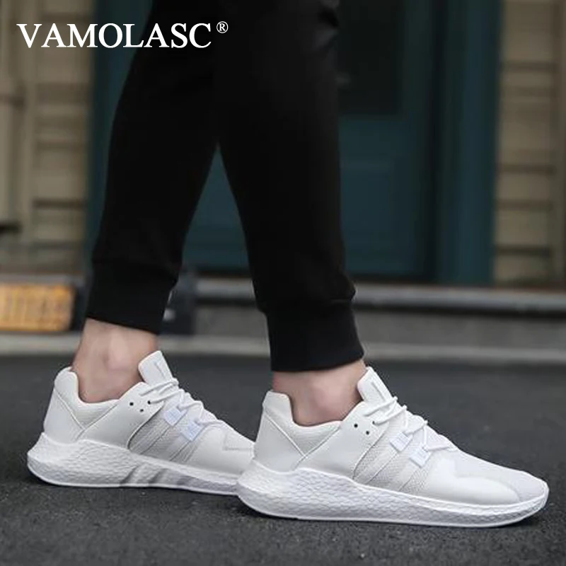 VAMOLASC New Men's Sport Mesh Running Shoes Lace-up Comfortable Breathable Lightweight Outdoor Sneakers | Спорт и развлечения