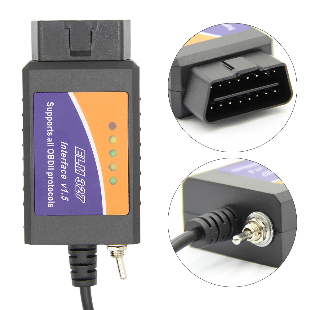 Мини ELM327 V1.5 USB с PIC18F25K80 CH430 чип с HS-CAN/MS-CAN переключатель OBDII код читателя FORScan obd obd2 инструмент диагностики