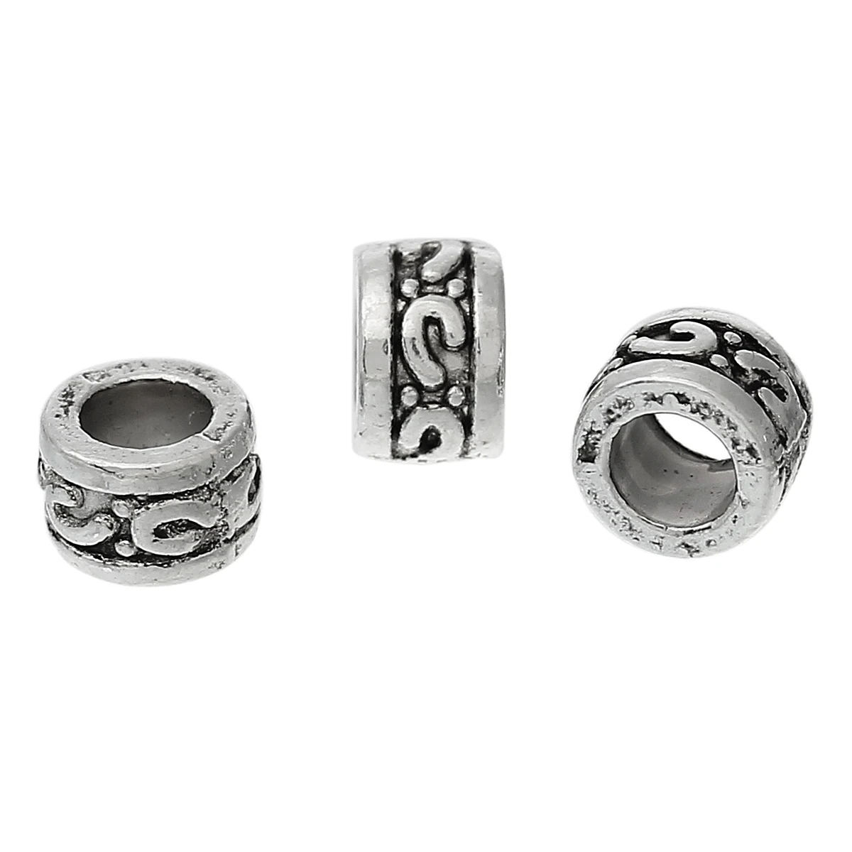 DoreenBeads цинковые металлические бусины вставки из сплава цилиндр античный