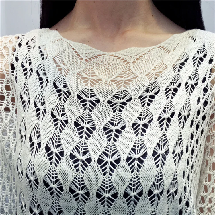 Свитер женский тонкий свободный большого размера 2019|poncho pullover|poncho ponchosummer pullover |