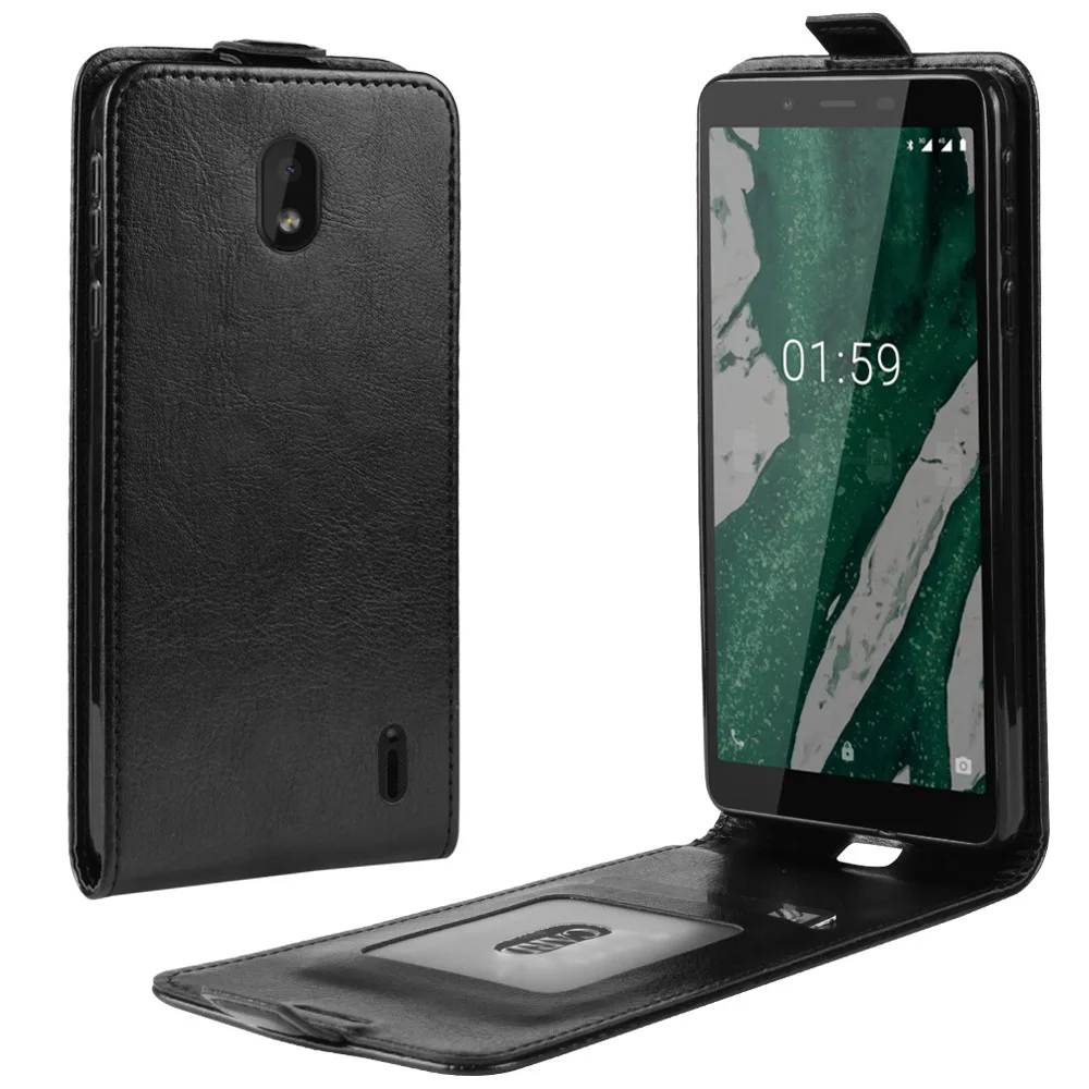 Чехол для телефона Nokia 1 Plus откидная Обложка на заднюю панель из искусственной