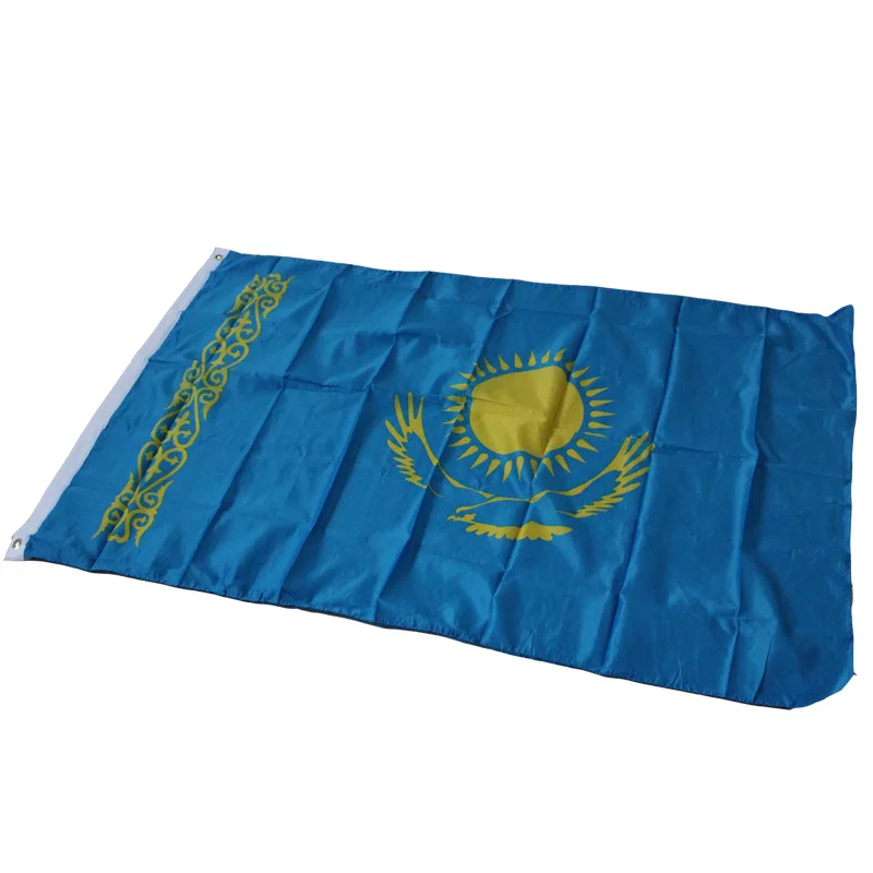 Флаг Казахстана 150x90 см флаг знамя на заказ Национальный подвесной Крытый