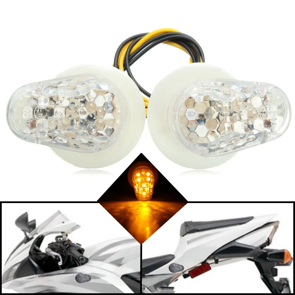 Светодиодный указатель поворота для мотоцикла Yamaha FZ6R FZ1 YZF R1 R6 R6S FZ09