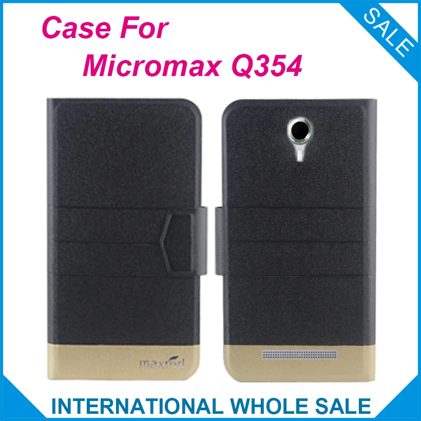 Лидер продаж! Чехол Micromax Q354 5 цветов Модный деловой кожаный эксклюзивный чехол