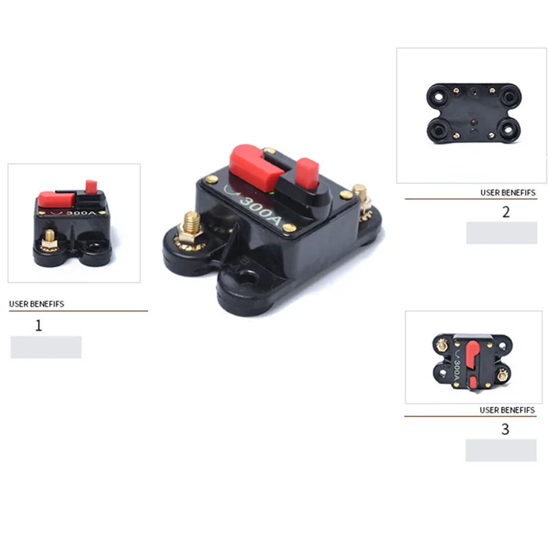 300Amp DC Автоматический выключатель морской стерео аудио Предохранитель 12V